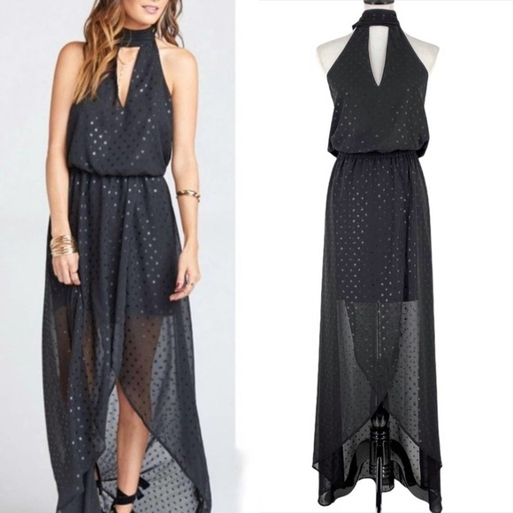 slim fit dress slacks Karolina Halter Maxi Dress main image 0